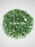 16 oz. Reflective Glorious Green Crushed Fire Glass 1/4in