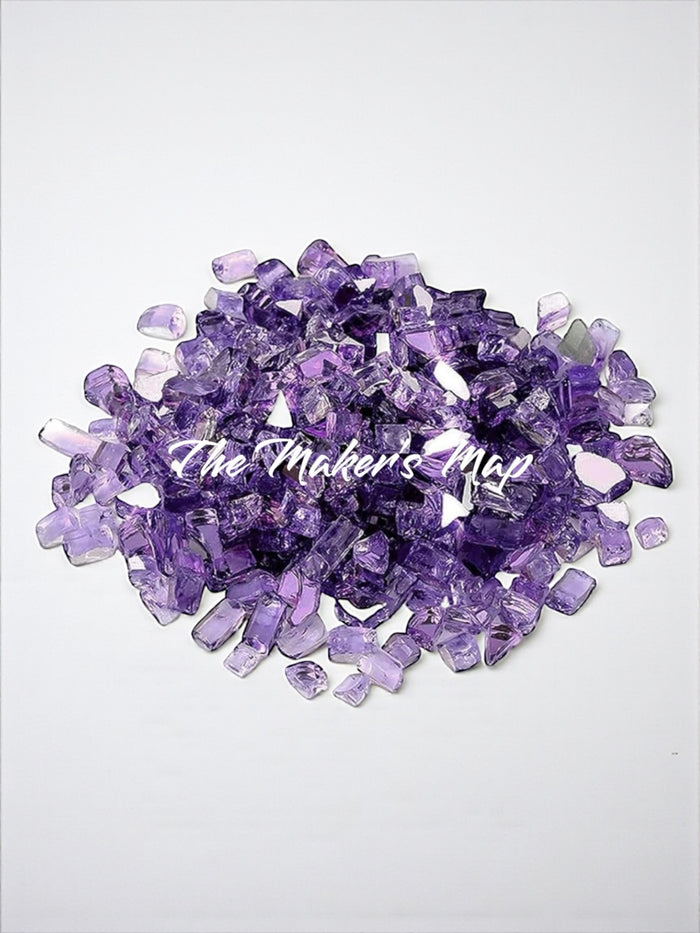 16 oz. Reflective Purple Crushed Fire Glass 1/4in