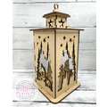 3D Winter Scene Trees Lantern DIY Kit