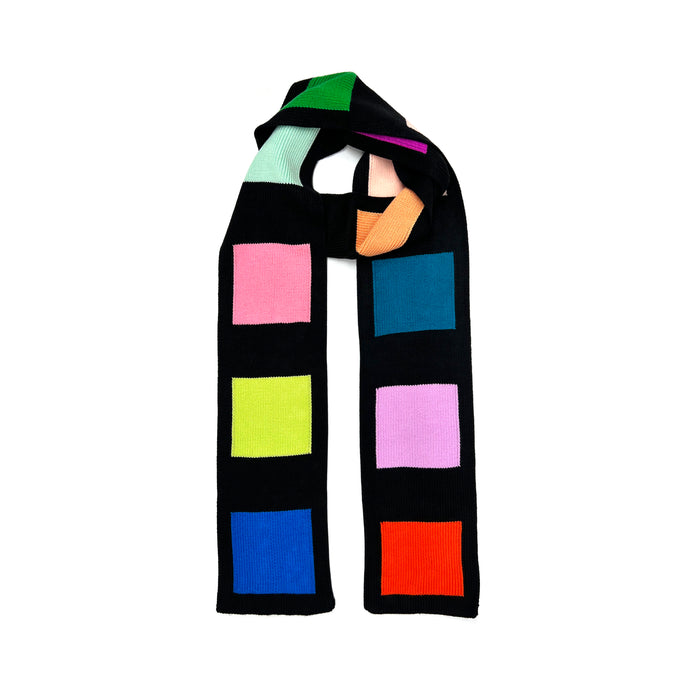 Verloop Color Block Skinny Scarf