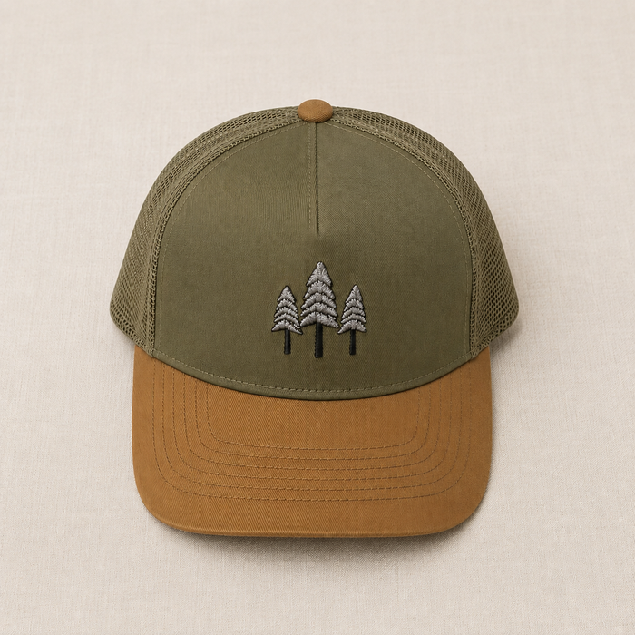 Big Three Tree Trucker - Olive/Brown