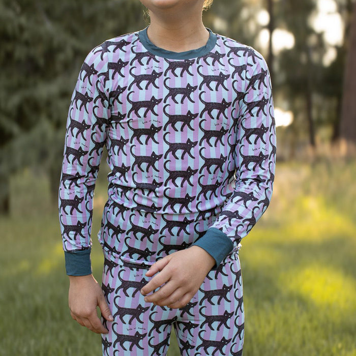 Black Cat Bamboo Pajamas