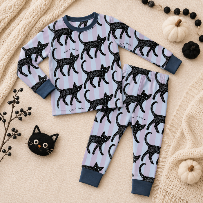 Black Cat Bamboo Pajamas