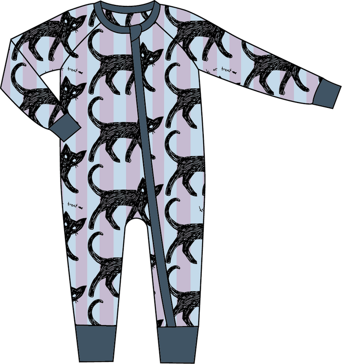 Black Cat Bamboo Pajamas