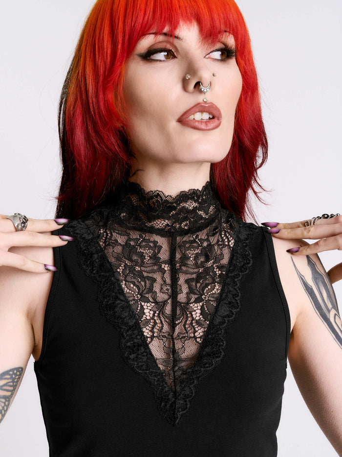 Black Lace Top