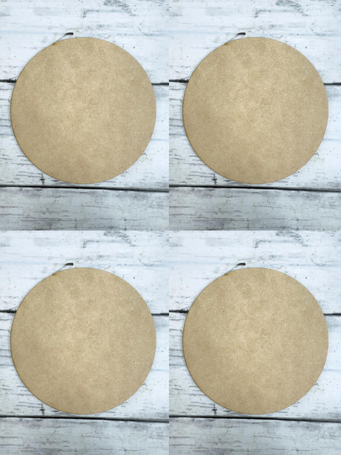 Blank 5 in Round WITHOUT holes Cut out DIY Kit