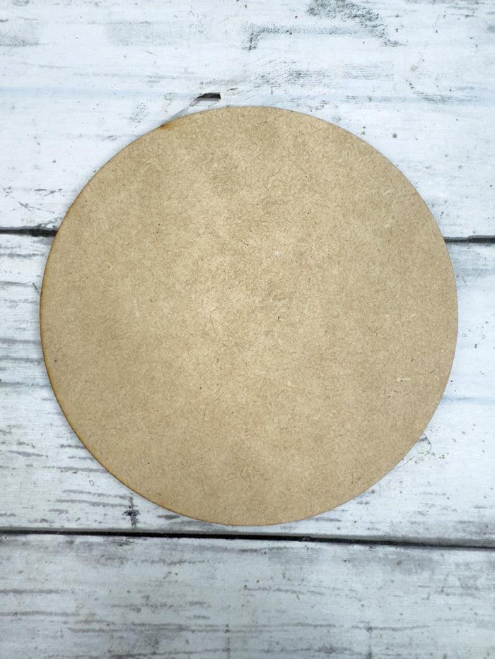 Blank 5 in Round WITHOUT holes Cut out DIY Kit