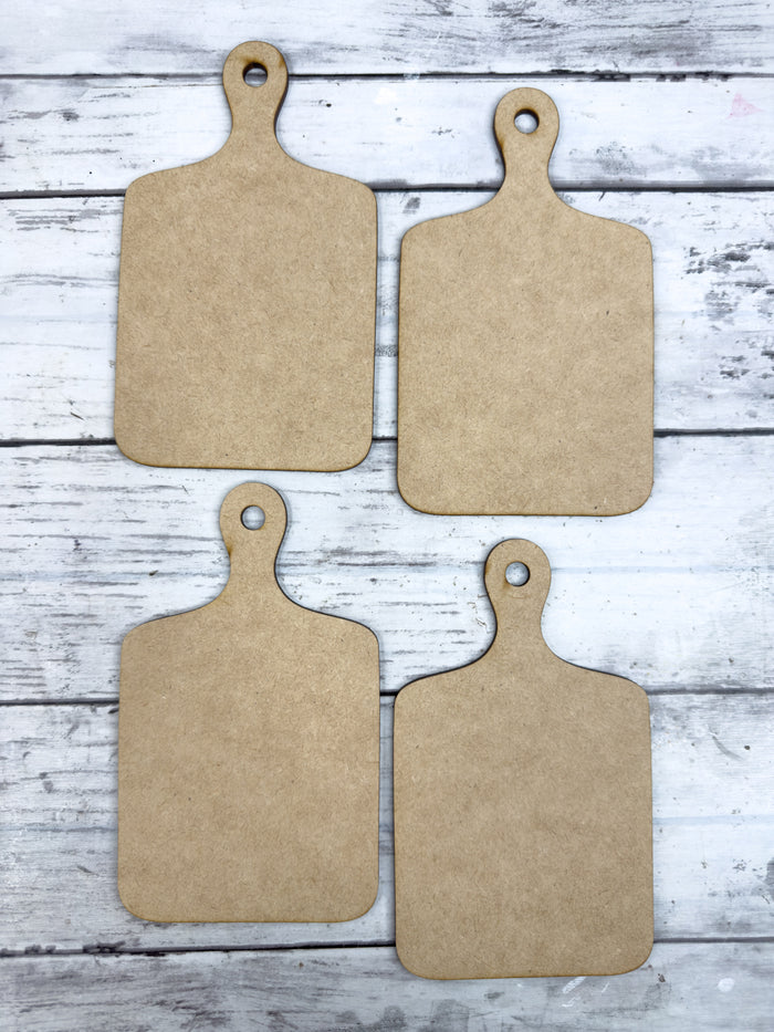 Blank Mini Cutting boards WITHOUT lines DIY Kit