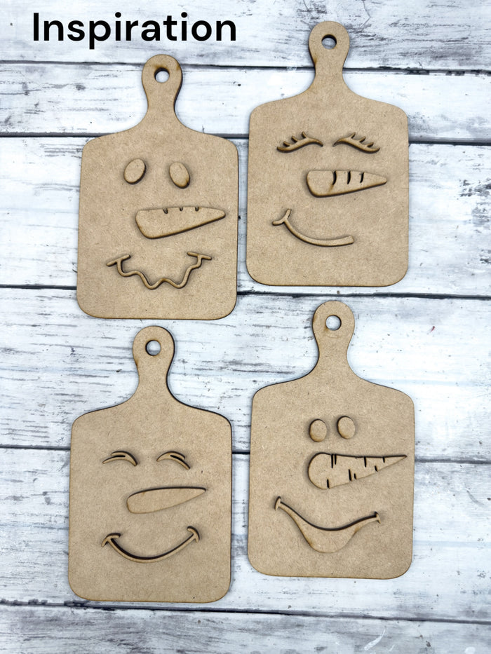 Blank Mini Cutting boards WITHOUT lines DIY Kit