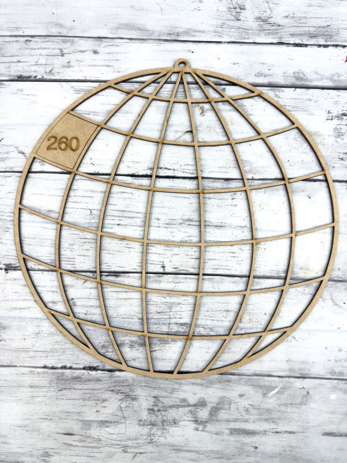 BULK Style 260 Disco ball Laser Cut Outline Frame Blank