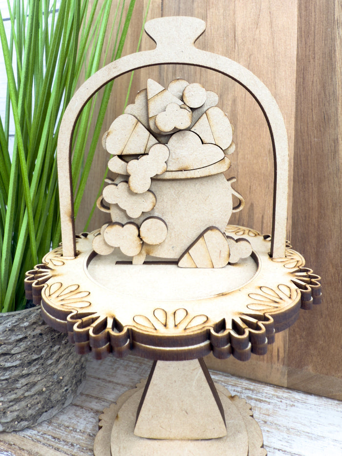 Cauldron Cloche Cake display Add on Insert kit