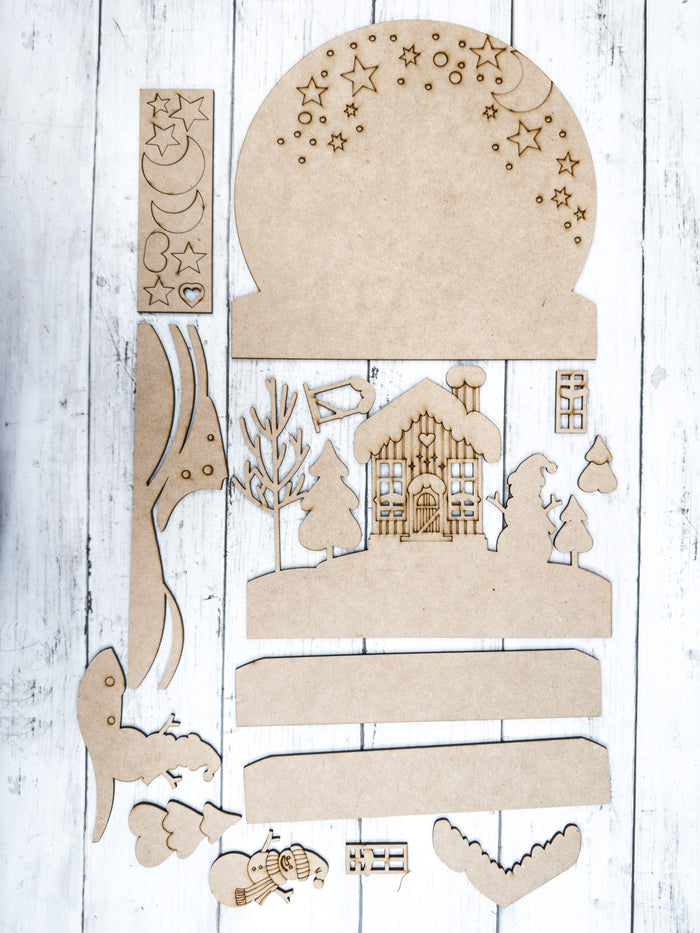 Crafty Crate globe July 2024 Past Box Kit (non-subscription)