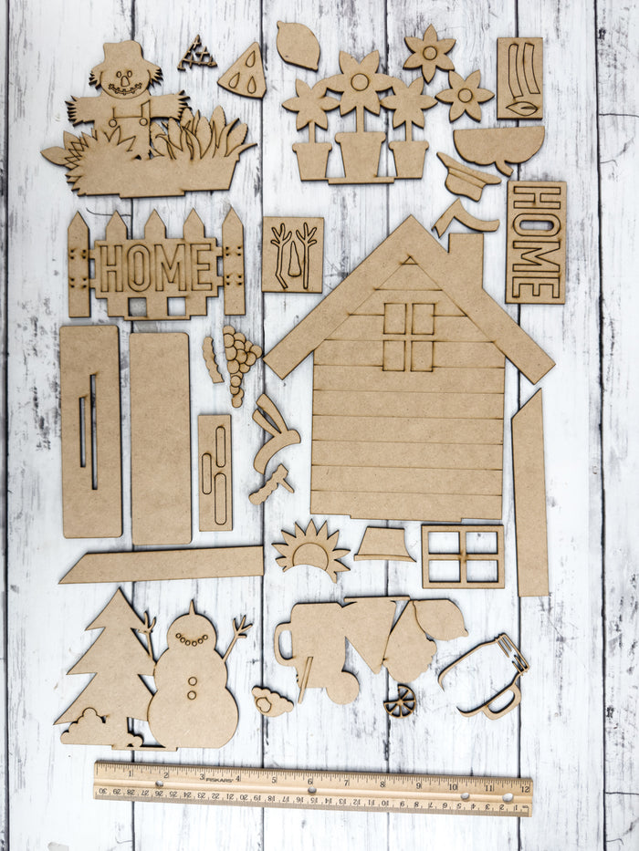 Crafty Crate Interchangeable House Dec 2024 Past Box Kit (non-subscription)