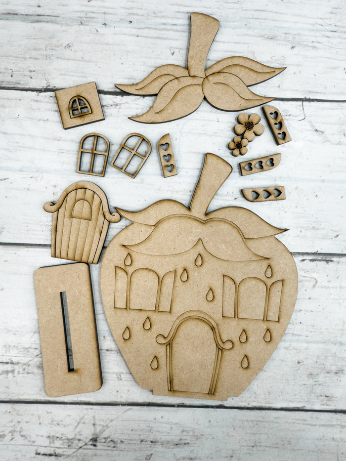 Cute Little Strawberry House Sitter DIY Kit