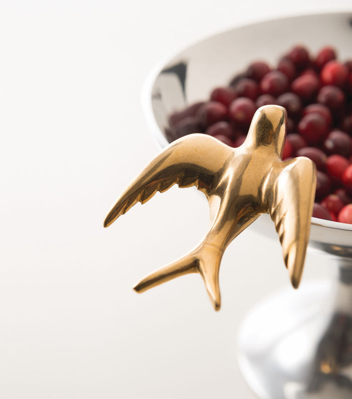 Dove Bowls Sm Silver/Gold