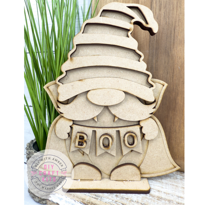 Dracula Gnome BOO Halloween DIY Kit