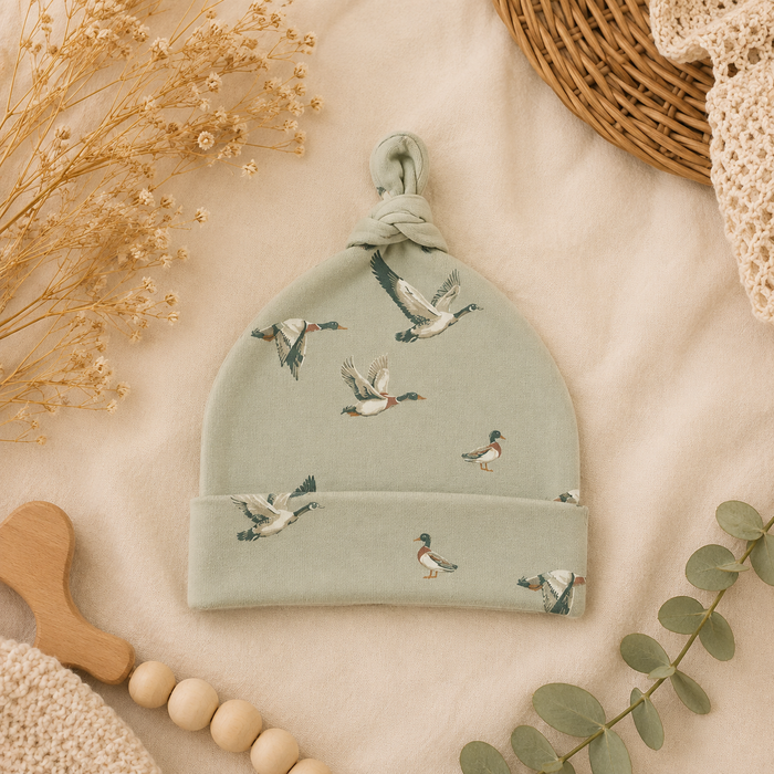 Duck Duck Goose Top Knot Hat