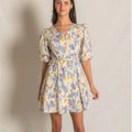 Elastic Cuff Button Down Mini Dress