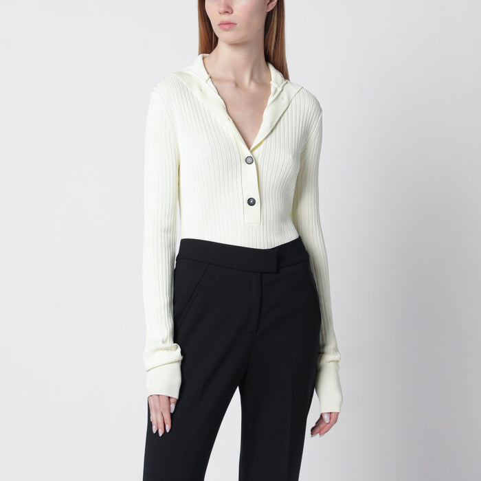 Shirts & Tops Entire Studios - White high-neck Henley top Brand