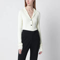 Entire Studios - White high-neck Henley top