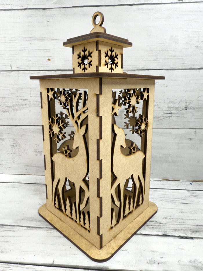 Exclusive 3D Winter Deer Lantern DIY Kit