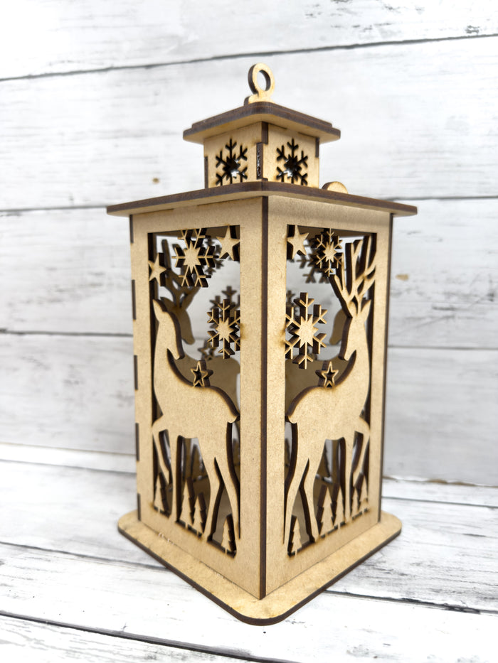 Exclusive 3D Winter Deer Lantern DIY Kit