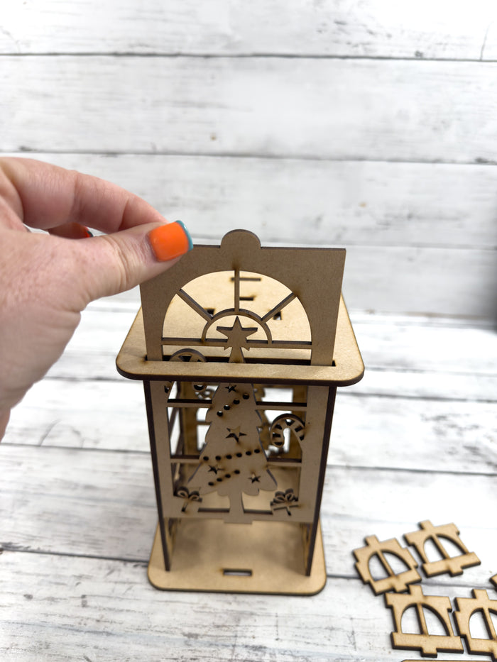 Exclusive 3D Winter Deer Lantern DIY Kit