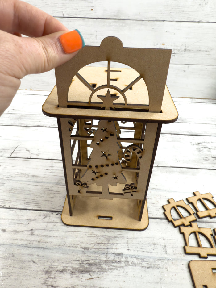 Exclusive 3D Winter Deer Lantern DIY Kit