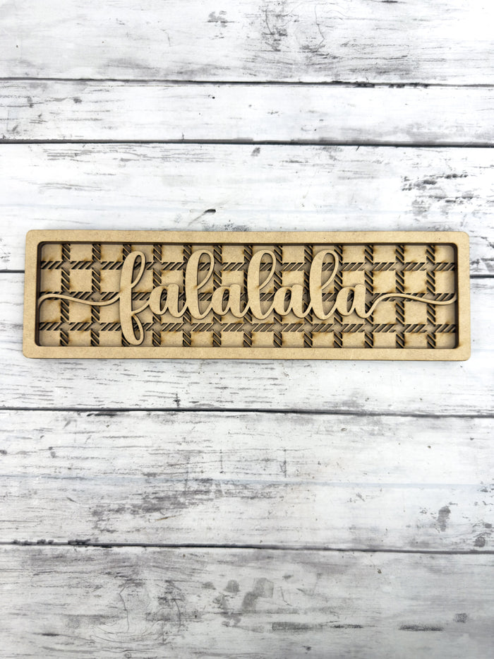 Fa La La La Sign Box Sitter DIY Kit