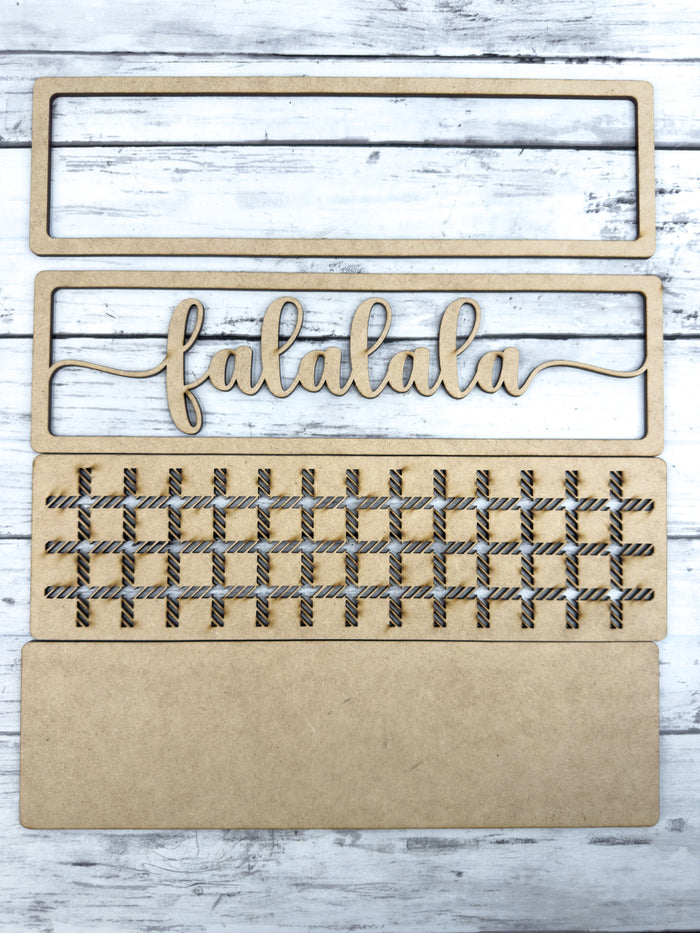 Fa La La La Sign Box Sitter DIY Kit