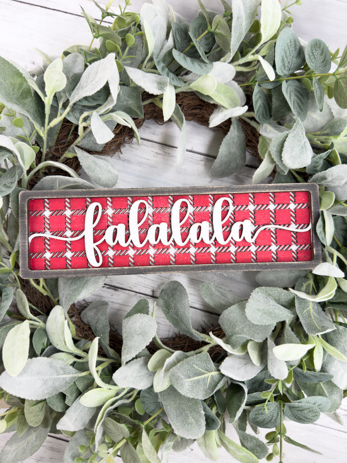 Fa La La La Sign Box Sitter DIY Kit