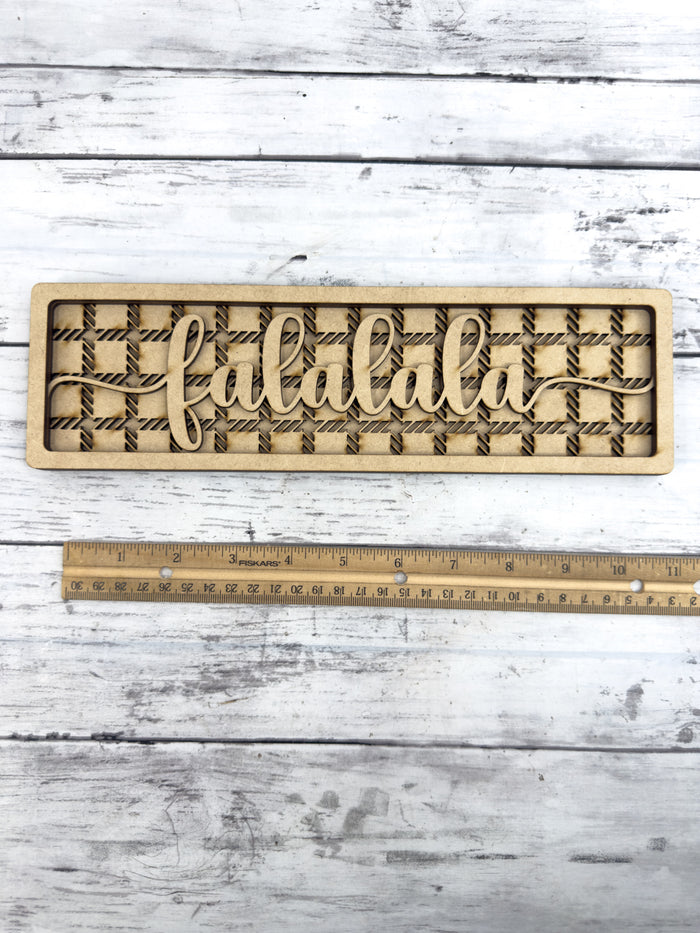 Fa La La La Sign Box Sitter DIY Kit