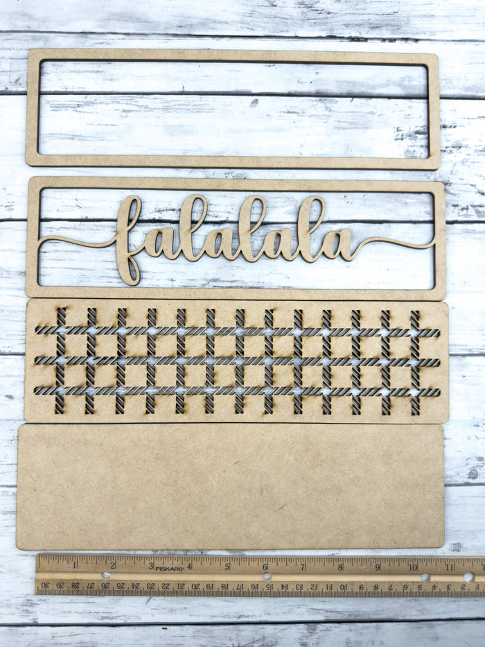 Fa La La La Sign Box Sitter DIY Kit