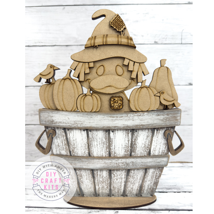 Fall Duck Tab Slot Insert for Interchangeable bases DIY Craft Kit