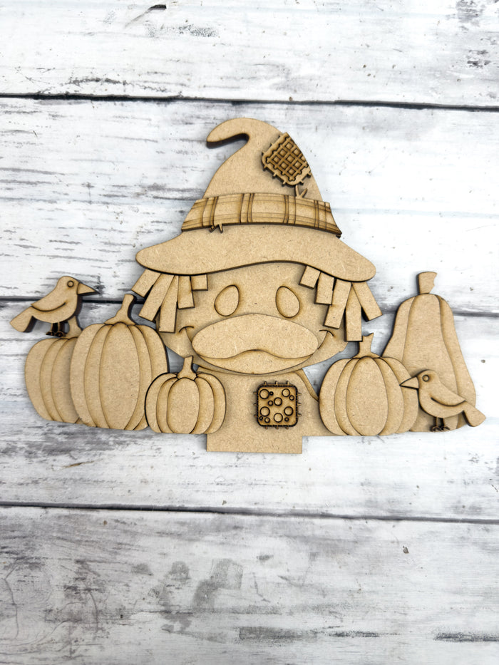 Fall Duck Tab Slot Insert for Interchangeable bases DIY Craft Kit