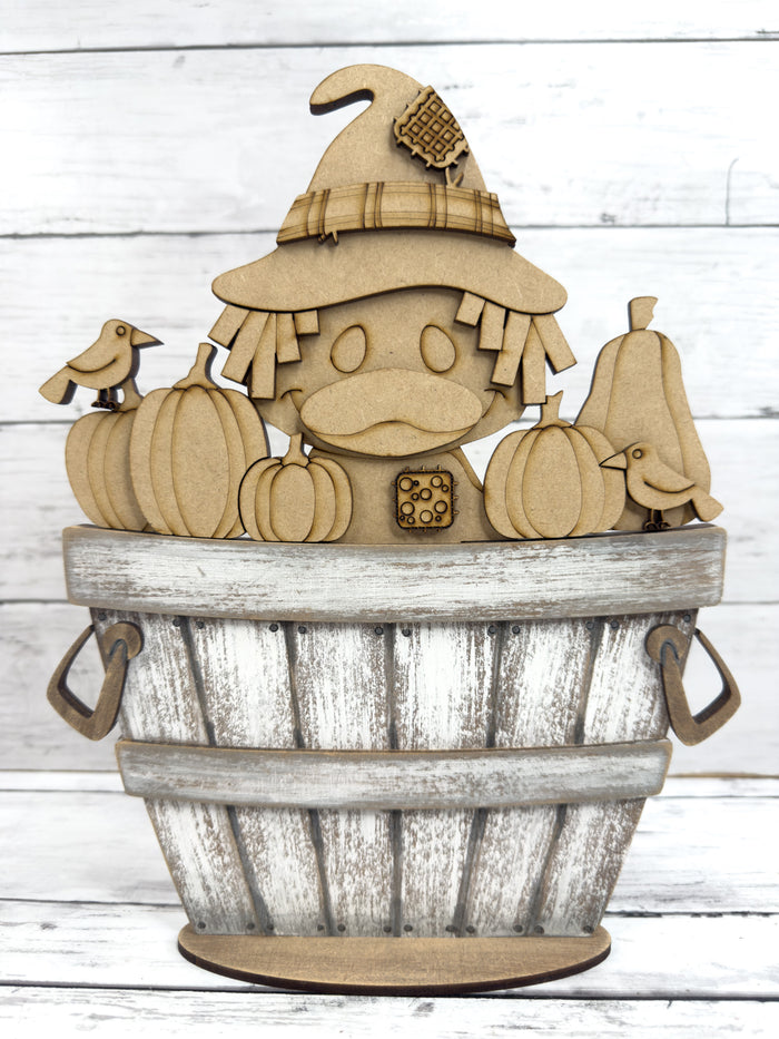 Fall Duck Tab Slot Insert for Interchangeable bases DIY Craft Kit