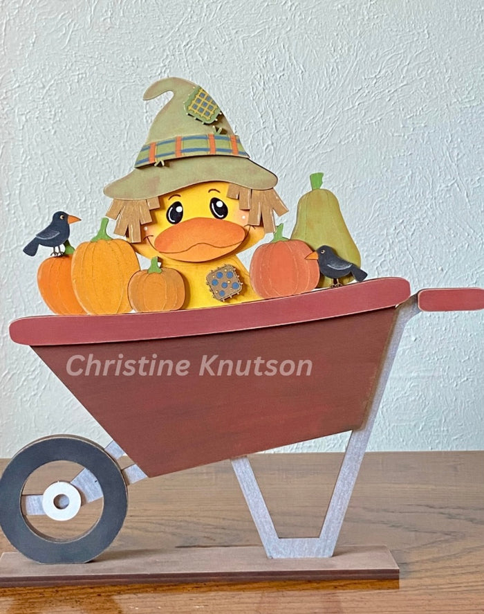 Fall Duck Tab Slot Insert for Interchangeable bases DIY Craft Kit