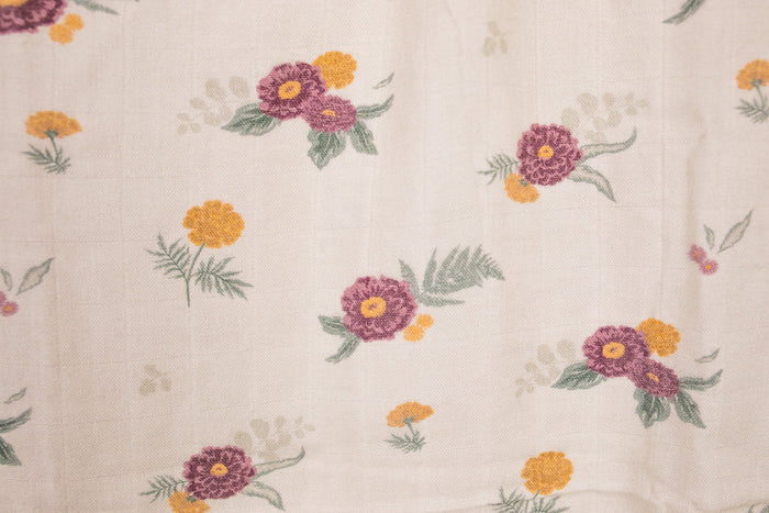Fall Floral Muslin Swaddle