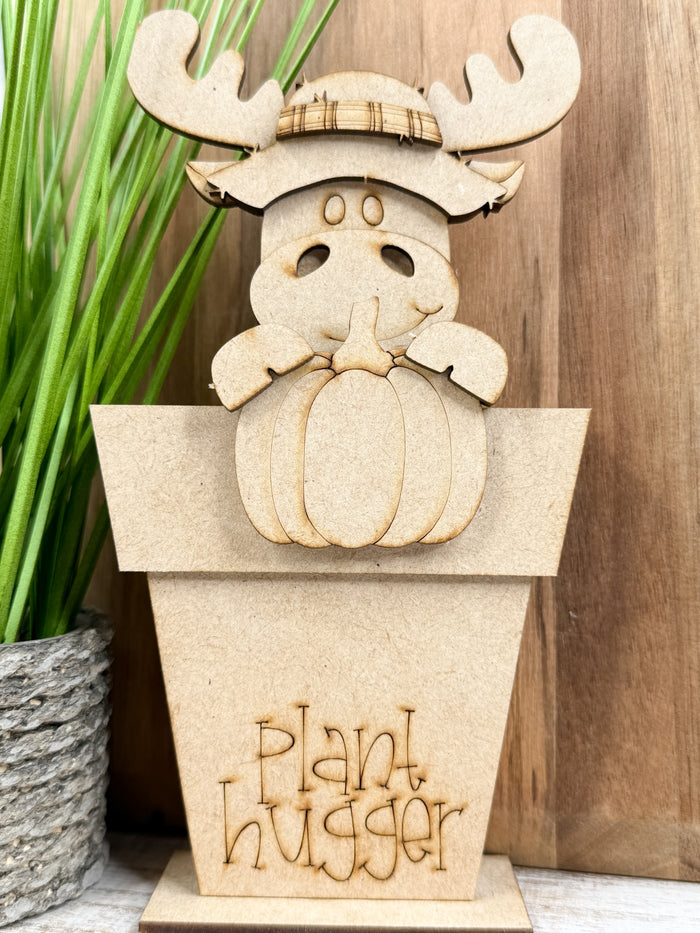Fall Moose and Pumpkin Hugger Kit