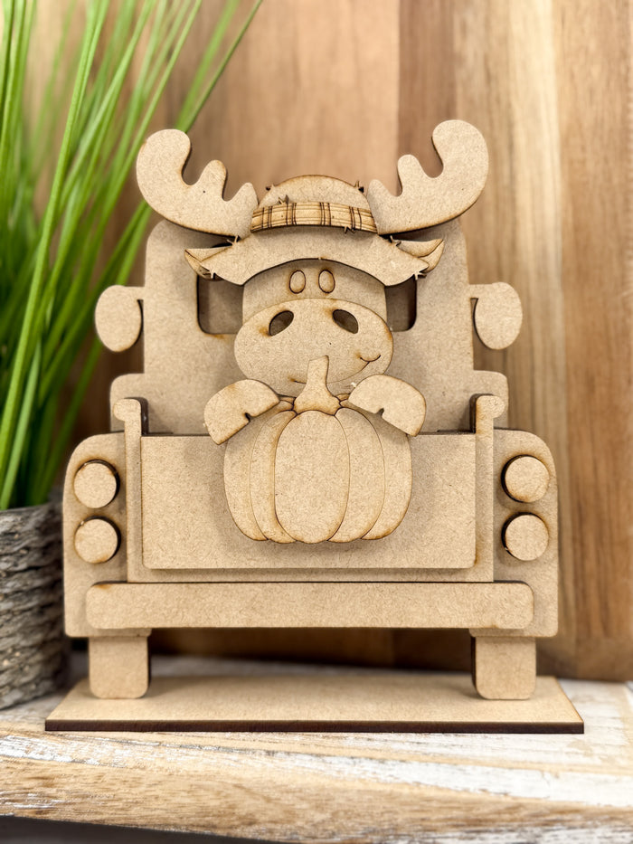 Fall Moose and Pumpkin Hugger Kit