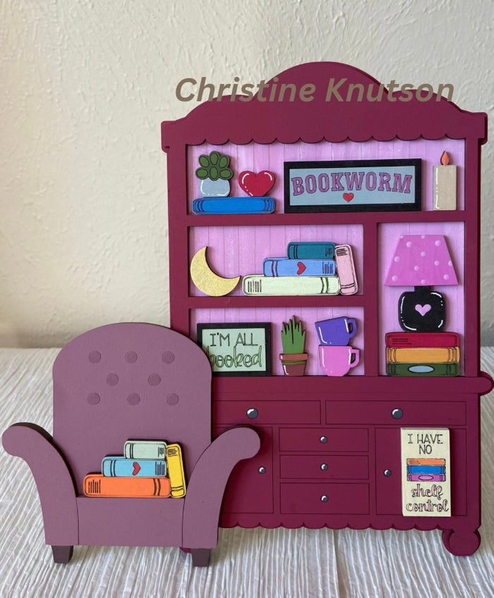 Fancy Mini Book Worm Hutch DIY Craft Kit