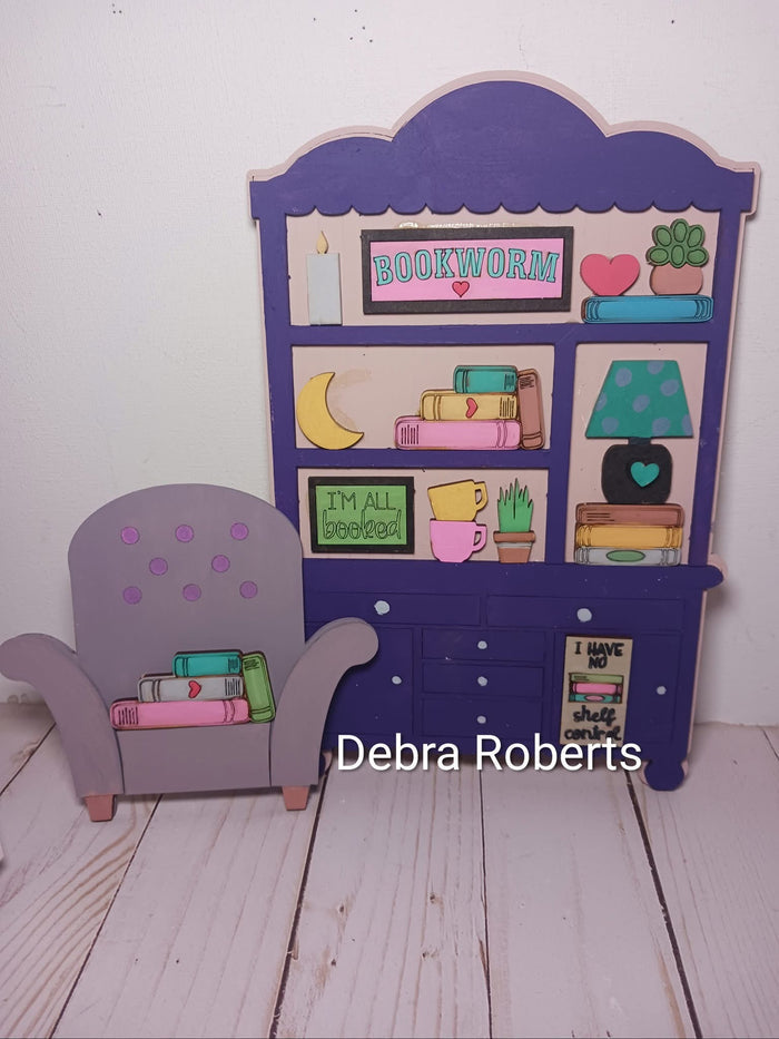 Fancy Mini Book Worm Hutch DIY Craft Kit