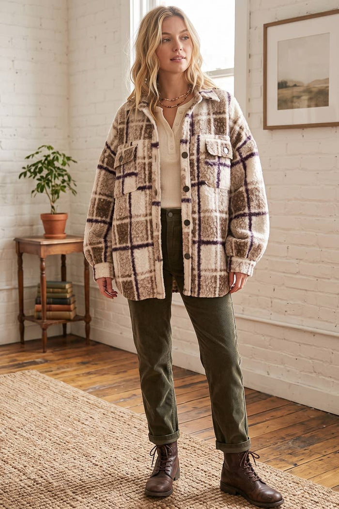 FAUX SHERPA COAT