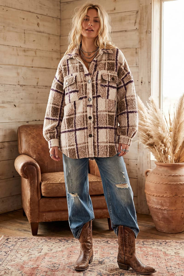 FAUX SHERPA COAT