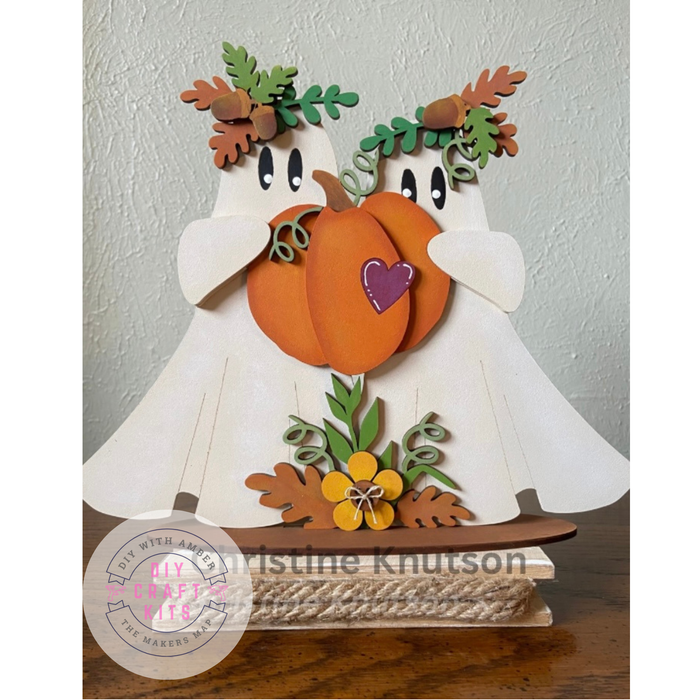 Flourish Ghost Couple with Pumpkin DIY Kit