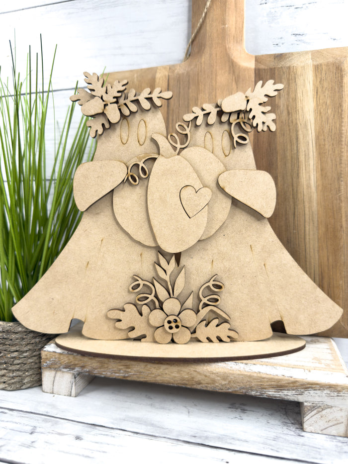 Flourish Ghost Couple with Pumpkin DIY Kit