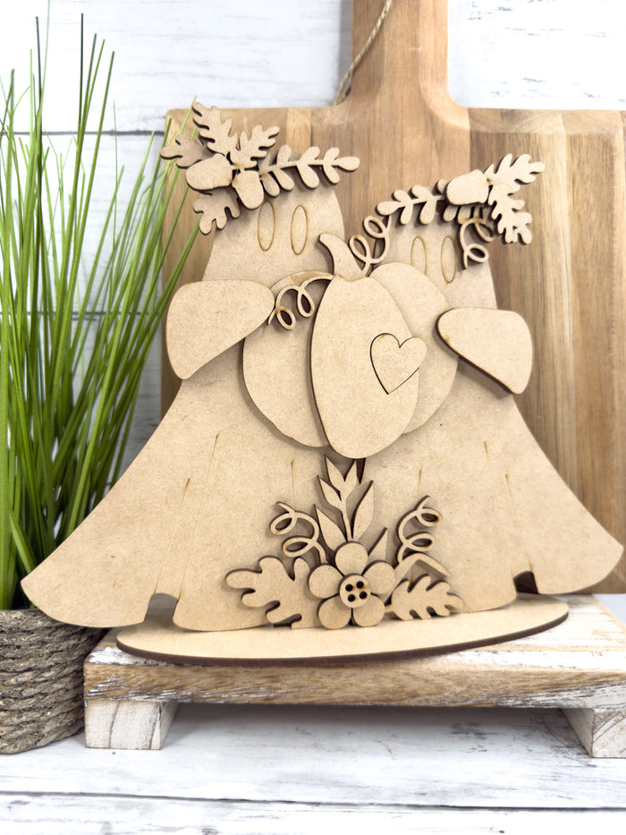 Flourish Ghost Couple with Pumpkin DIY Kit