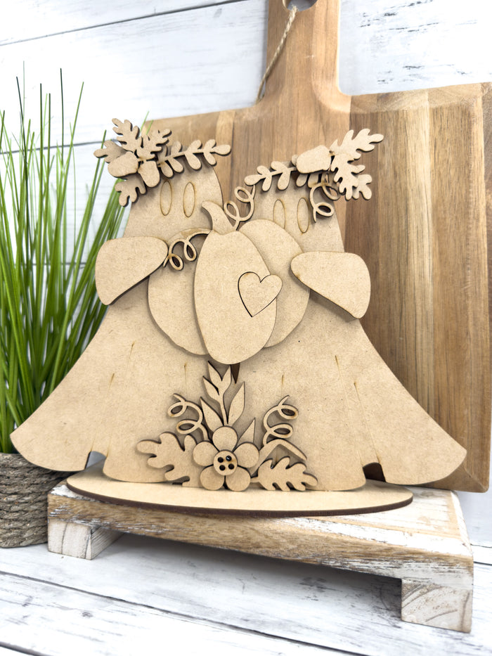 Flourish Ghost Couple with Pumpkin DIY Kit