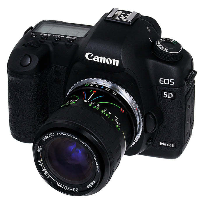 Fotodiox Lens Mount Adapter Compatible with Contax/Yashica (CY) SLR Lens to Canon EOS (EF, EF-S) Mount SLR Camera Body - with Generation v10 Focus Confirmation Chip