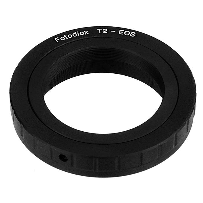Fotodiox Lens Mount Adapter Compatible with T-Mount (T / T-2) Screw Mount SLR Lens to Canon EOS (EF, EF-S) Mount SLR Camera Body - with Generation v10 Focus Confirmation Chip